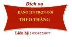 Đăng tin trọn gói theo tháng
